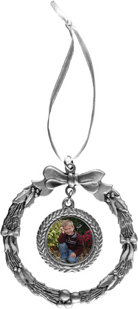 Pewter Wreath Ornament
